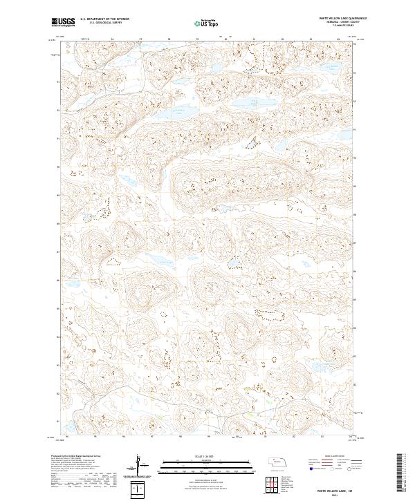 USGS US Topo 7.5-minute map for White Willow Lake NE 2021