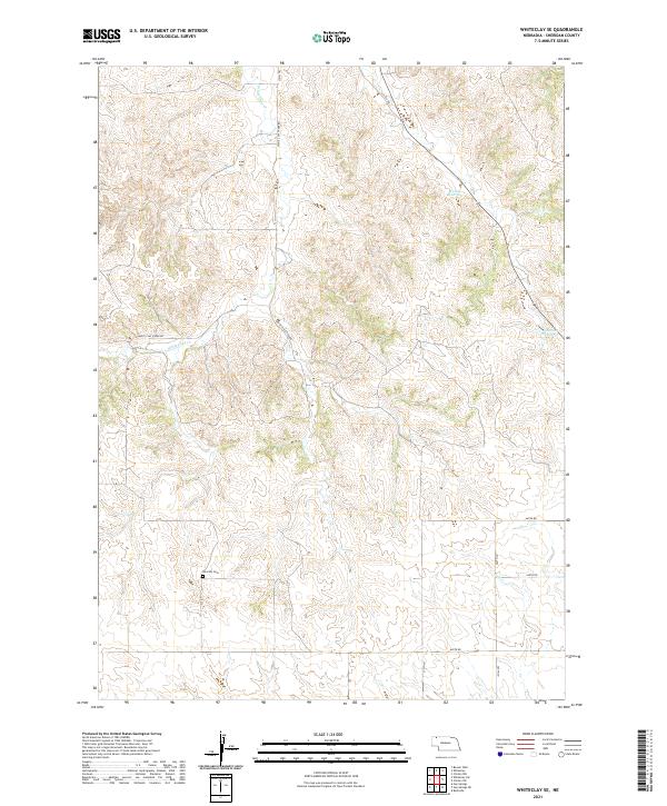 USGS US Topo 7.5-minute map for Whiteclay SE NE 2021