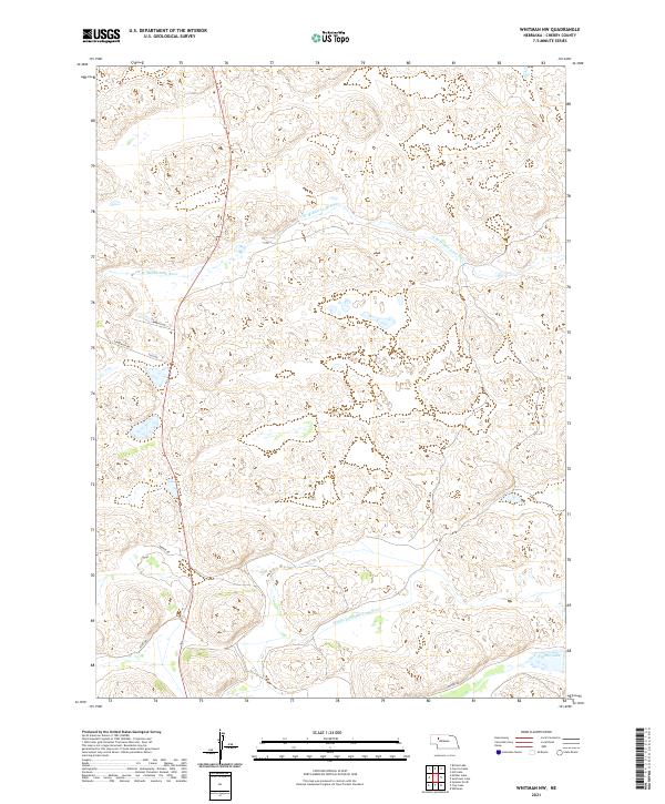 USGS US Topo 7.5-minute map for Whitman NW NE 2021