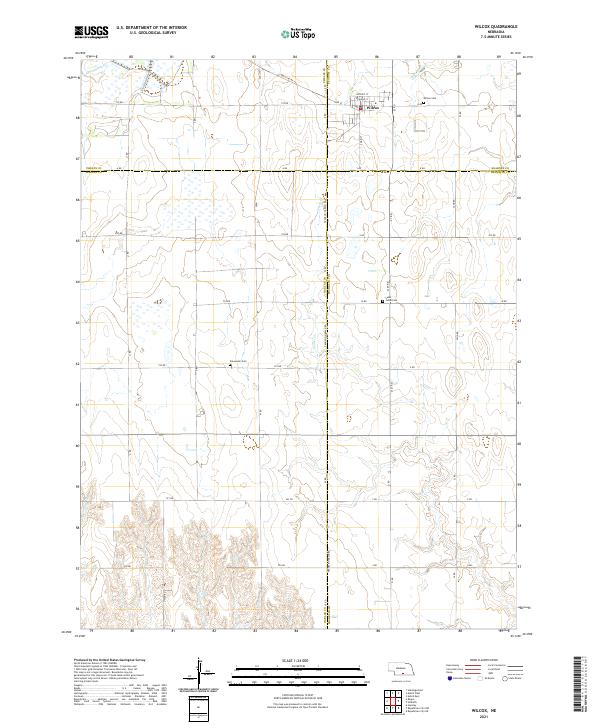 USGS US Topo 7.5-minute map for Wilcox NE 2021