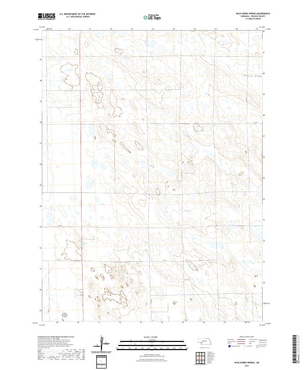 USGS US Topo 7.5-minute map for Wild Horse Spring NE 2021