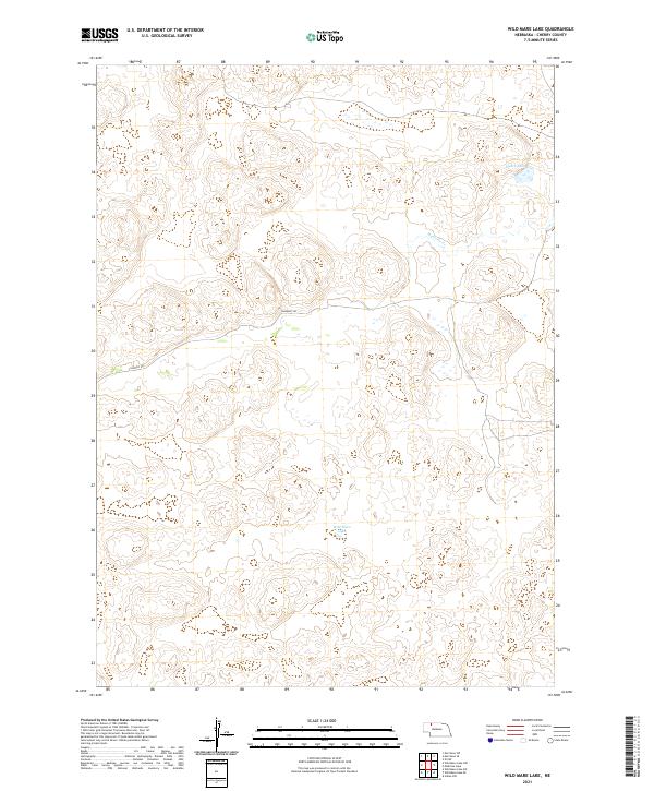 USGS US Topo 7.5-minute map for Wild Mare Lake NE 2021