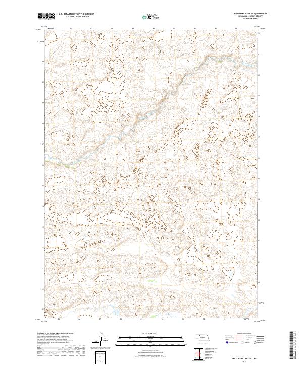 USGS US Topo 7.5-minute map for Wild Mare Lake SE NE 2021