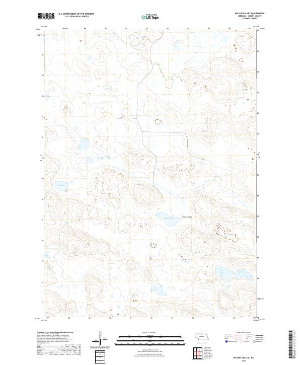 USGS US Topo 7.5-minute map for Wilson Valley NE 2021