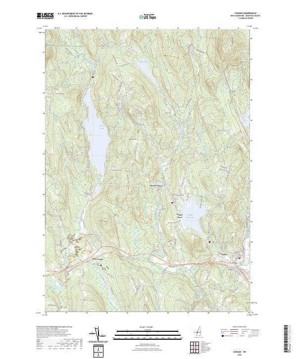 US Topo 7.5-minute map for Canaan NH