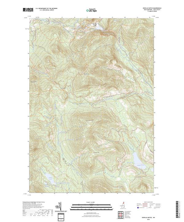 US Topo 7.5-minute map for Dixville Notch NH