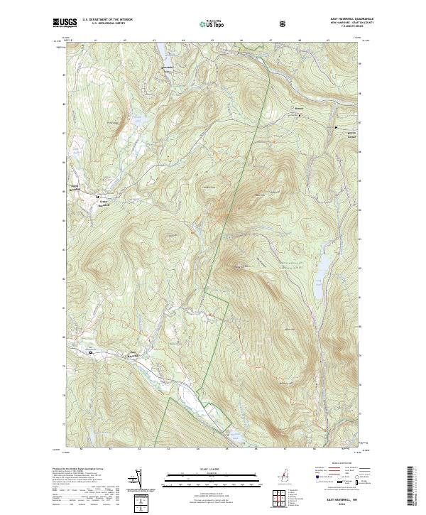 US Topo 7.5-minute map for East Haverhill NH