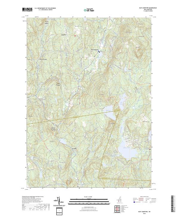 US Topo 7.5-minute map for East Lempster NH