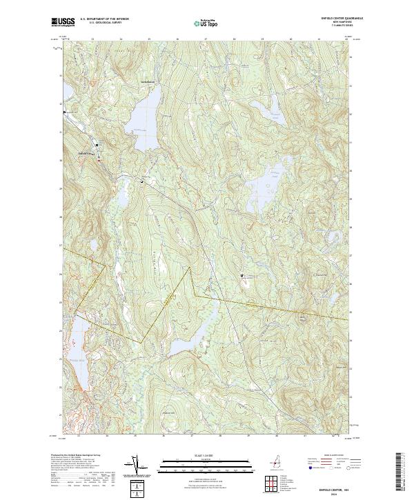 US Topo 7.5-minute map for Enfield Center NH