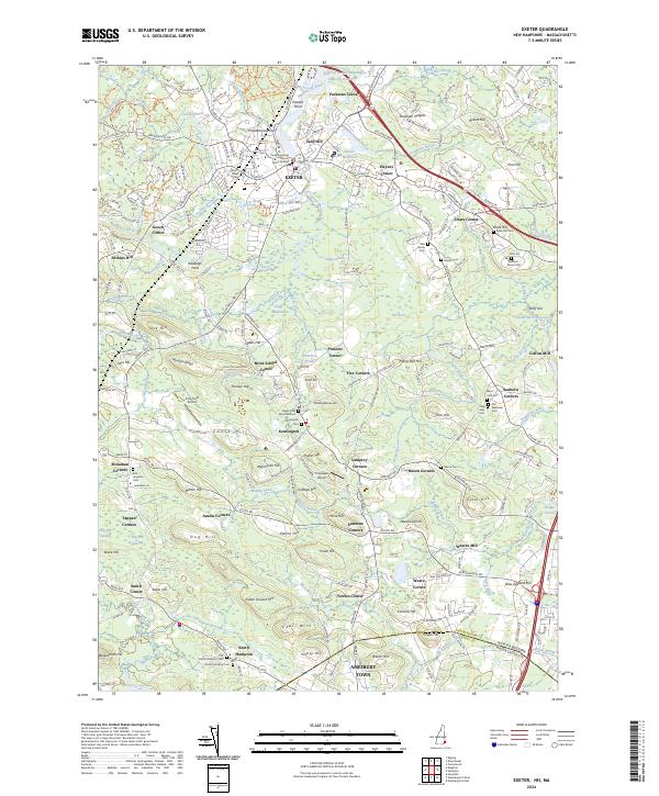 US Topo 7.5-minute map for Exeter NHMA