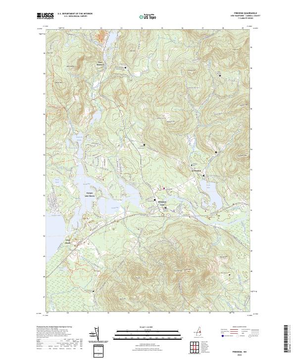 US Topo 7.5-minute map for Freedom NH