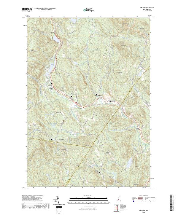 US Topo 7.5-minute map for Grafton NH