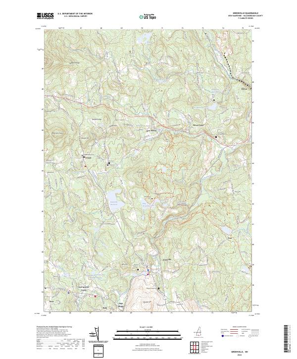 US Topo 7.5-minute map for Greenville NH