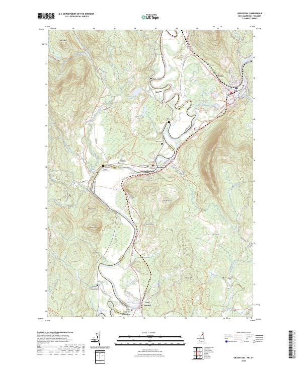 US Topo 7.5-minute map for Groveton NHVT