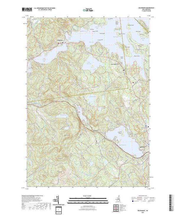 US Topo 7.5-minute map for Holderness NH