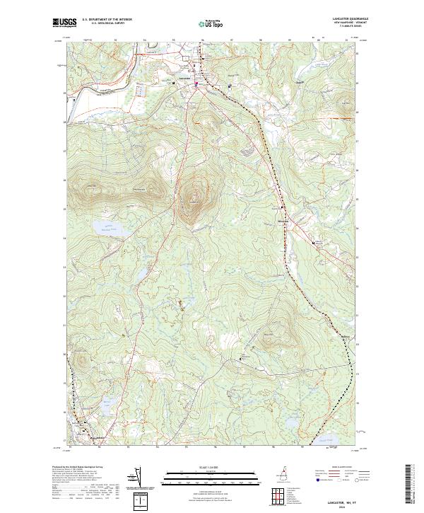 US Topo 7.5-minute map for Lancaster NHVT