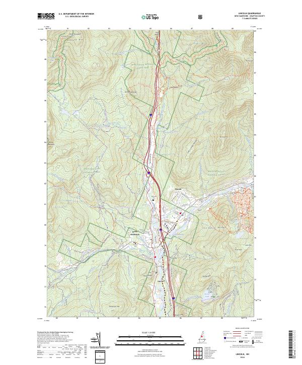 US Topo 7.5-minute map for Lincoln NH