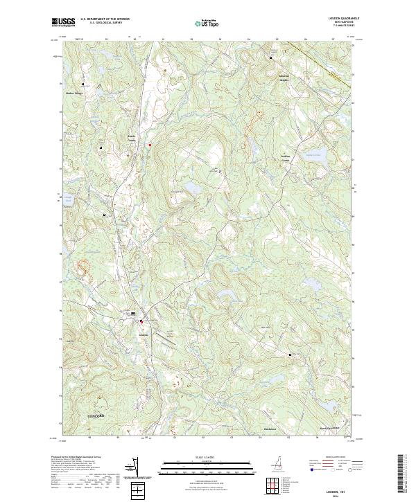 US Topo 7.5-minute map for Loudon NH