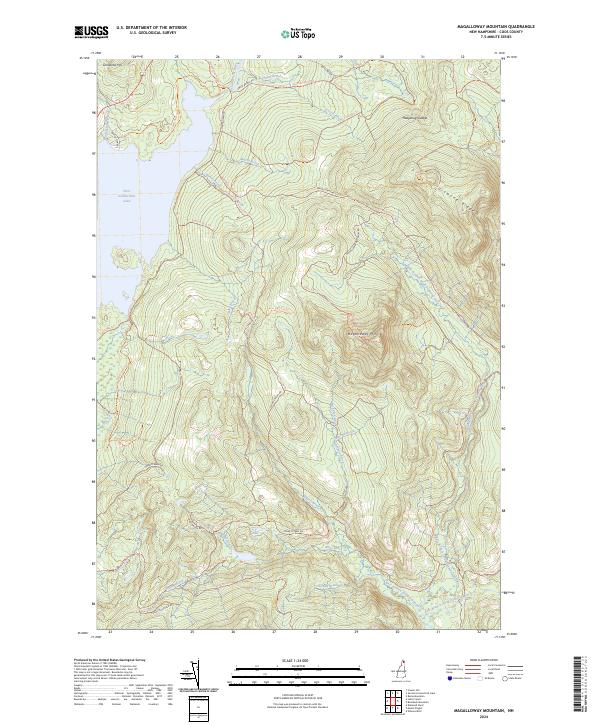 US Topo 7.5-minute map for Magalloway Mountain NH