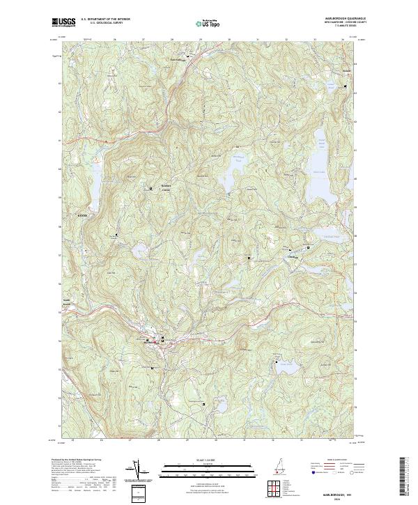 US Topo 7.5-minute map for Marlborough NH