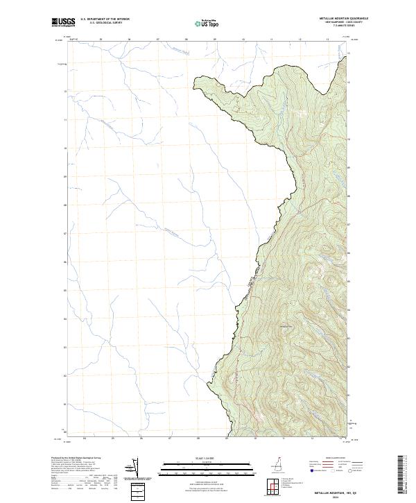 US Topo 7.5-minute map for Metallak Mountain NHQC