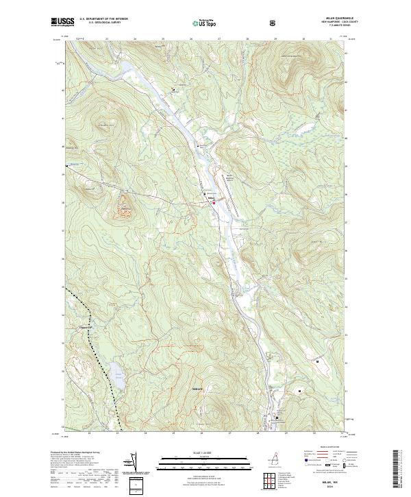 US Topo 7.5-minute map for Milan NH