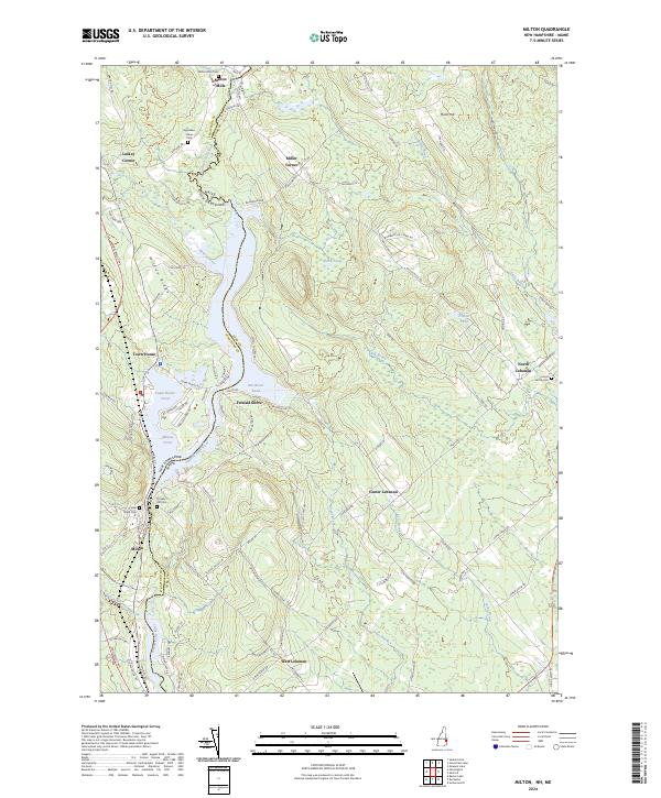 US Topo 7.5-minute map for Milton NHME