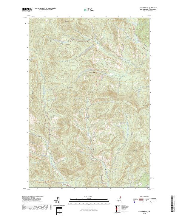 US Topo 7.5-minute map for Mount Pisgah NH