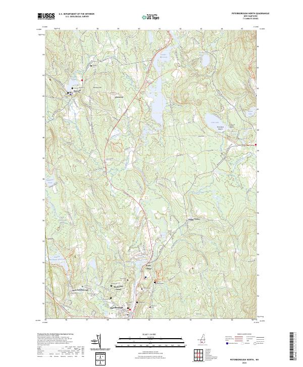 US Topo 7.5-minute map for Peterborough North NH