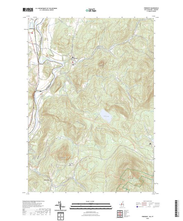 US Topo 7.5-minute map for Piermont NHVT