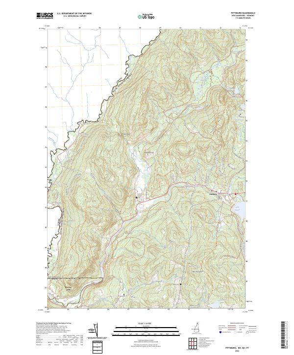 US Topo 7.5-minute map for Pittsburg NHQCVT