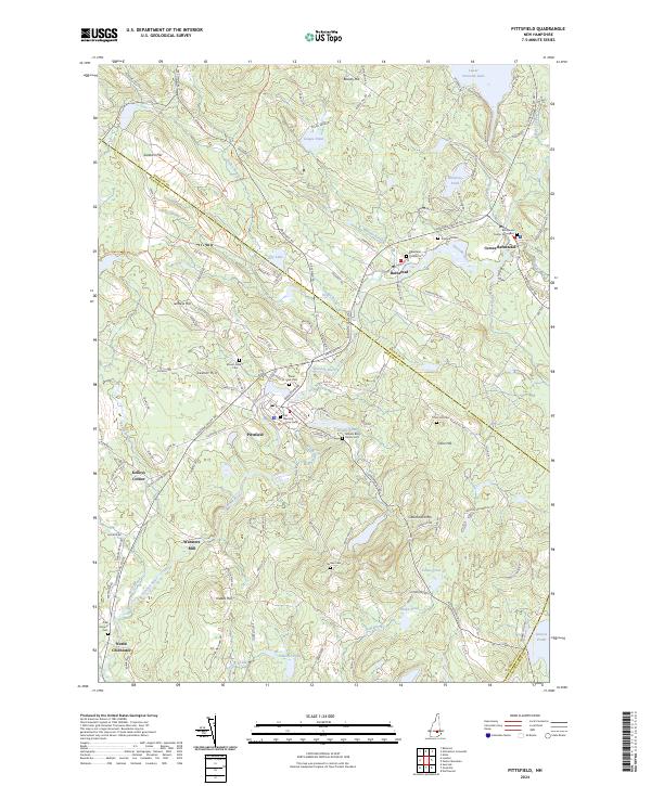 US Topo 7.5-minute map for Pittsfield NH