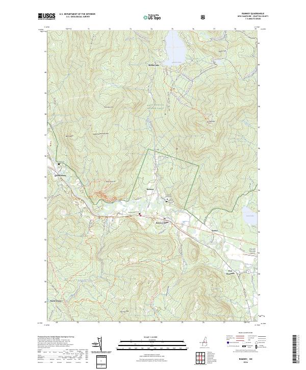 US Topo 7.5-minute map for Rumney NH