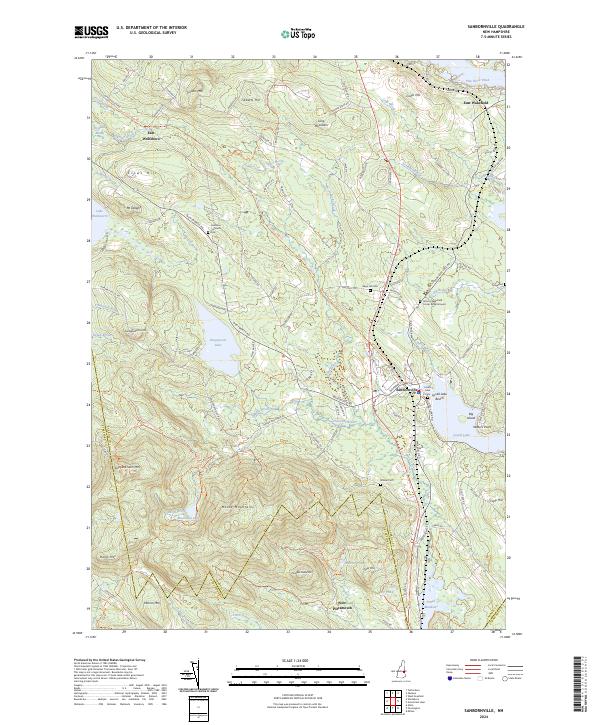 US Topo 7.5-minute map for Sanbornville NH