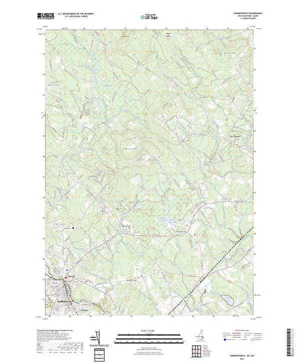 US Topo 7.5-minute map for Somersworth NHME