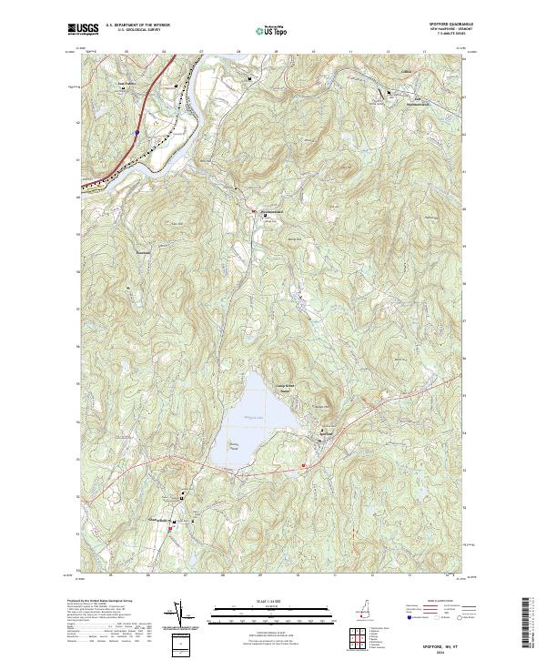 US Topo 7.5-minute map for Spofford NHVT