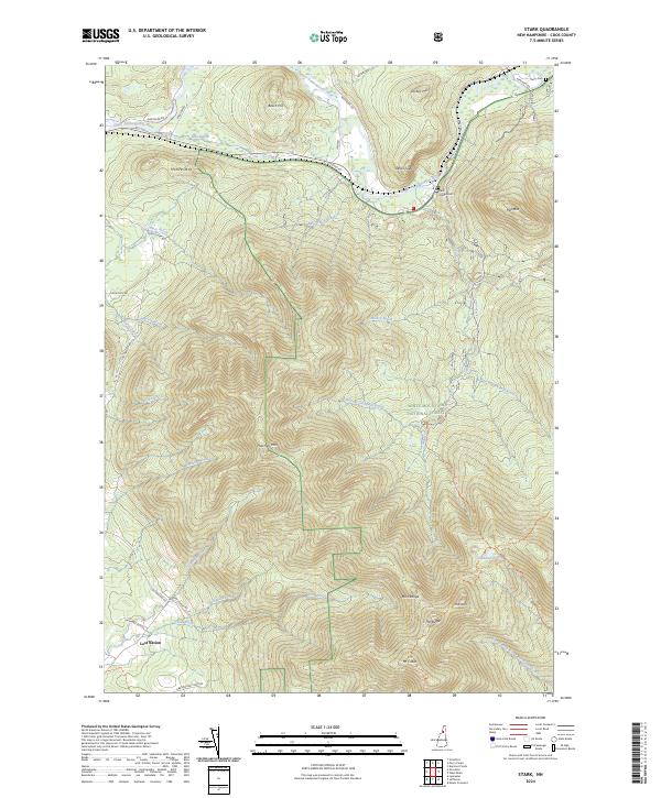 US Topo 7.5-minute map for Stark NH