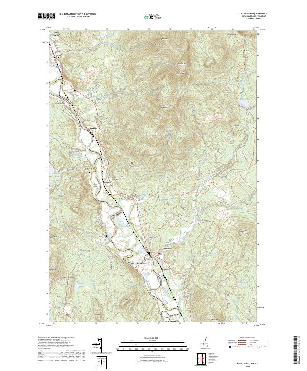 US Topo 7.5-minute map for Stratford NHVT