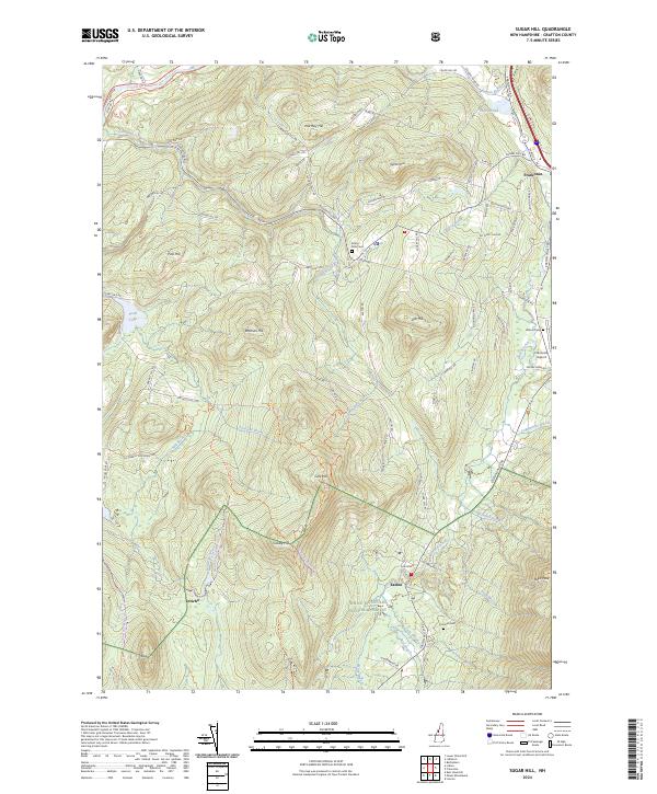 US Topo 7.5-minute map for Sugar Hill NH