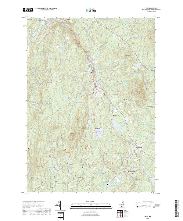 US Topo 7.5-minute map for Troy NH