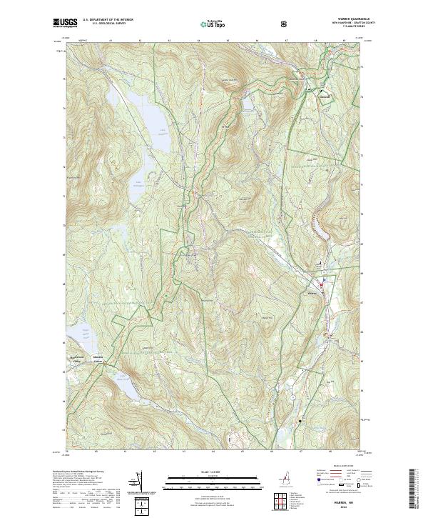 US Topo 7.5-minute map for Warren NH