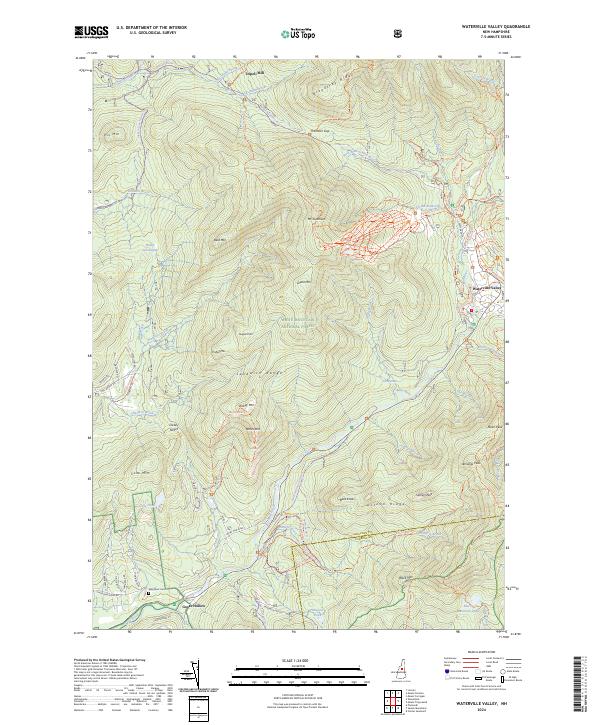 US Topo 7.5-minute map for Waterville Valley NH