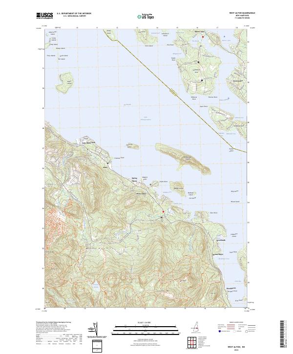 US Topo 7.5-minute map for West Alton NH