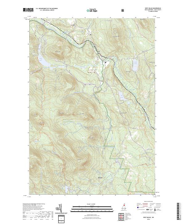 US Topo 7.5-minute map for West Milan NH