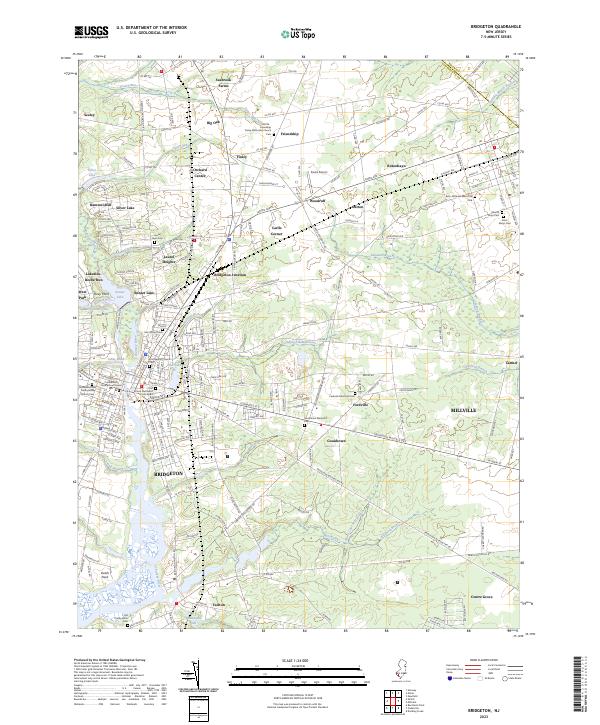 US Topo 7.5-minute map for Bridgeton NJ