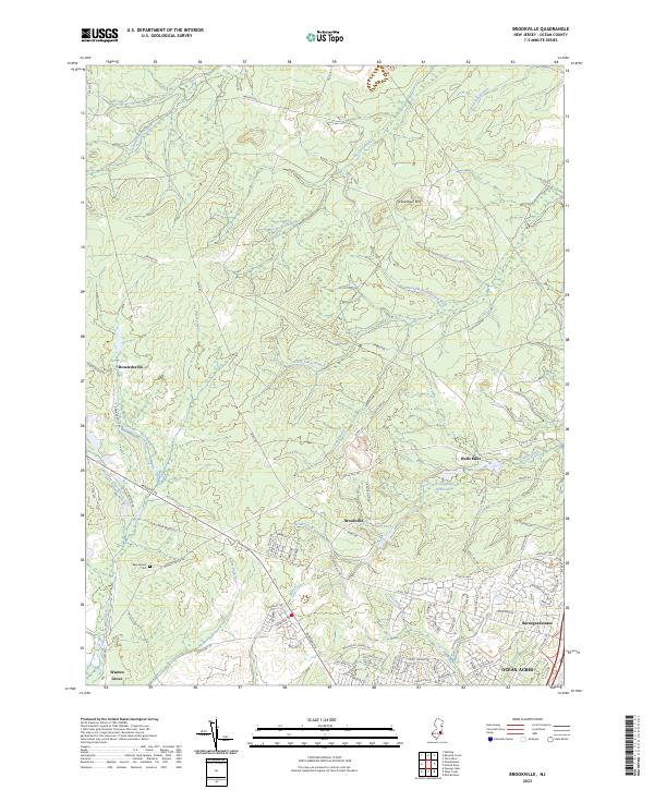 US Topo 7.5-minute map for Brookville NJ