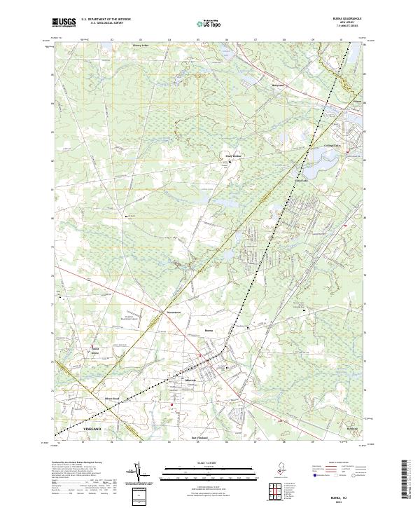 US Topo 7.5-minute map for Buena NJ