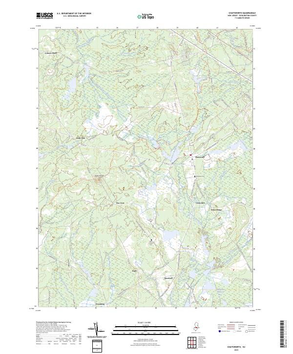 US Topo 7.5-minute map for Chatsworth NJ