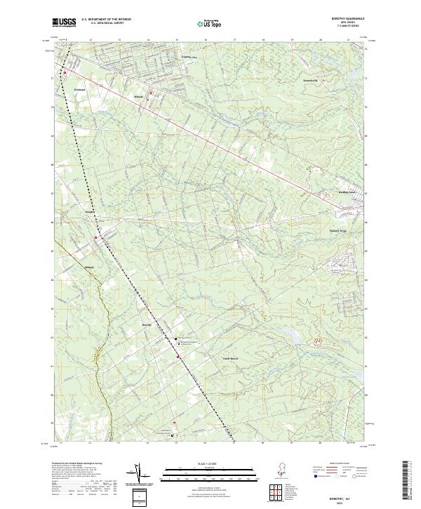 US Topo 7.5-minute map for Dorothy NJ