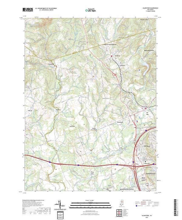 US Topo 7.5-minute map for Gladstone NJ